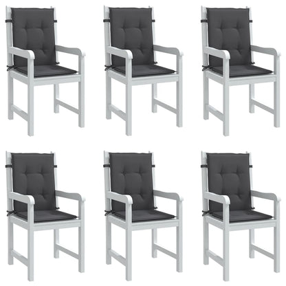 Almofadões lombares p/ cadeiras 6pcs 100x50x4cm mesclado tecido