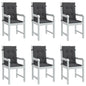 Almofadões lombares p/ cadeiras 6pcs 100x50x4cm mesclado tecido