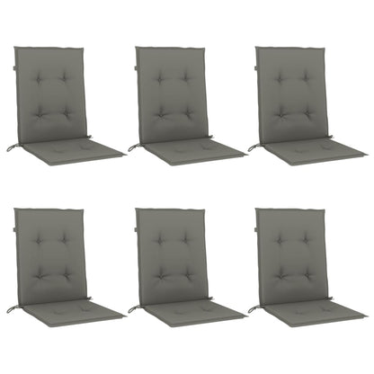Almofadões lombares cadeiras 6pcs 100x50x4 cm mesclado tecido