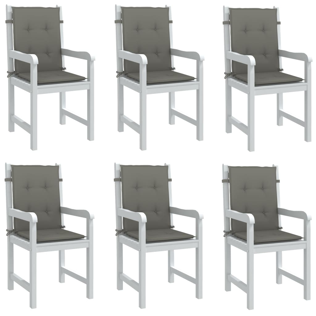 Almofadões lombares cadeiras 6pcs 100x50x4 cm mesclado tecido