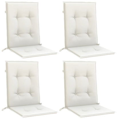 Almofadões lombares p/ cadeiras 4pcs 100x50x4cm mesclado tecido