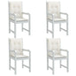 Almofadões lombares p/ cadeiras 4pcs 100x50x4cm mesclado tecido