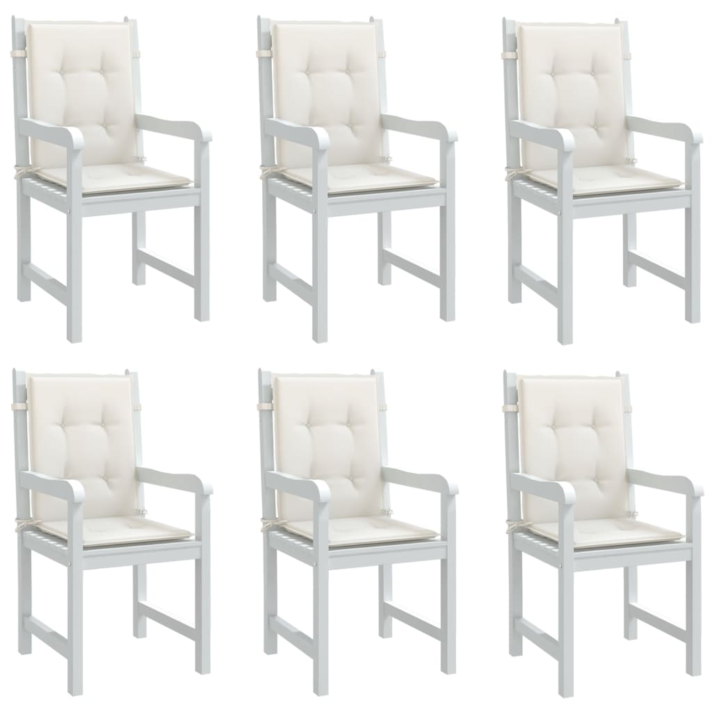 Almofadões lombares p/ cadeiras 6pcs 100x50x4cm mesclado tecido