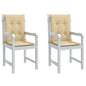 Almofadões lombares p/ cadeiras 2pcs 100x50x4cm mesclado tecido