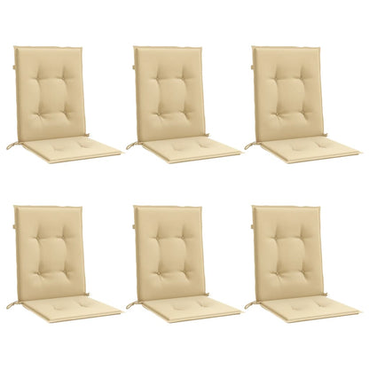 Almofadões lombares p/ cadeiras 6pcs 100x50x4cm mesclado tecido