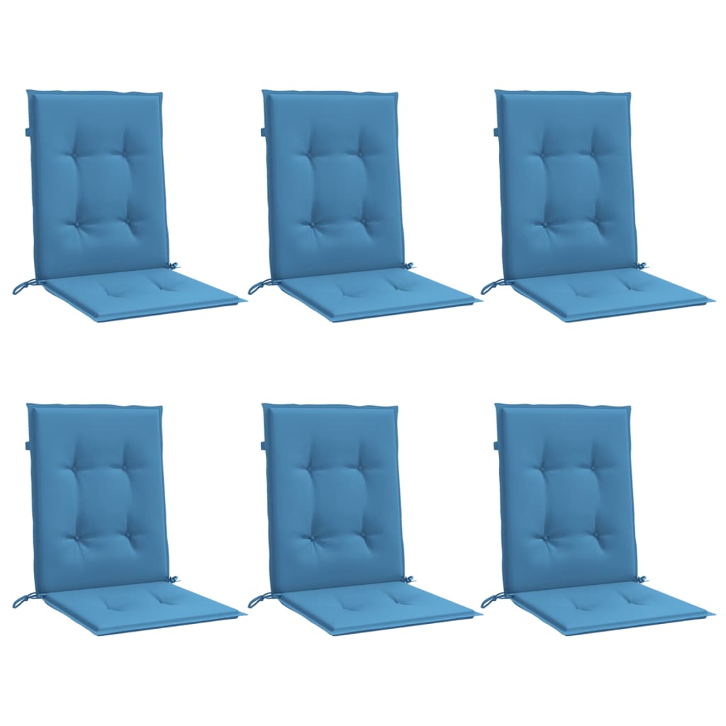Almofadões lombares p/ cadeiras 6pcs 100x50x4cm mesclado tecido