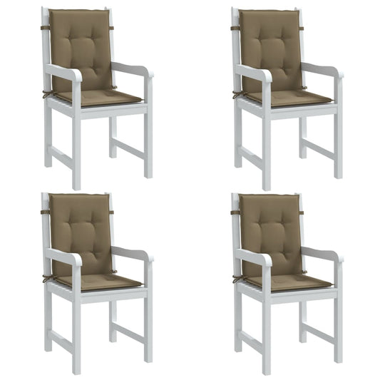 Almofadões lombares p/cadeiras 4pcs 100x50x4 cm mesclado tecido