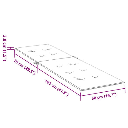 Almofadão para cadeira terraço (75+105) x 50 x 4cm mesclado tecido