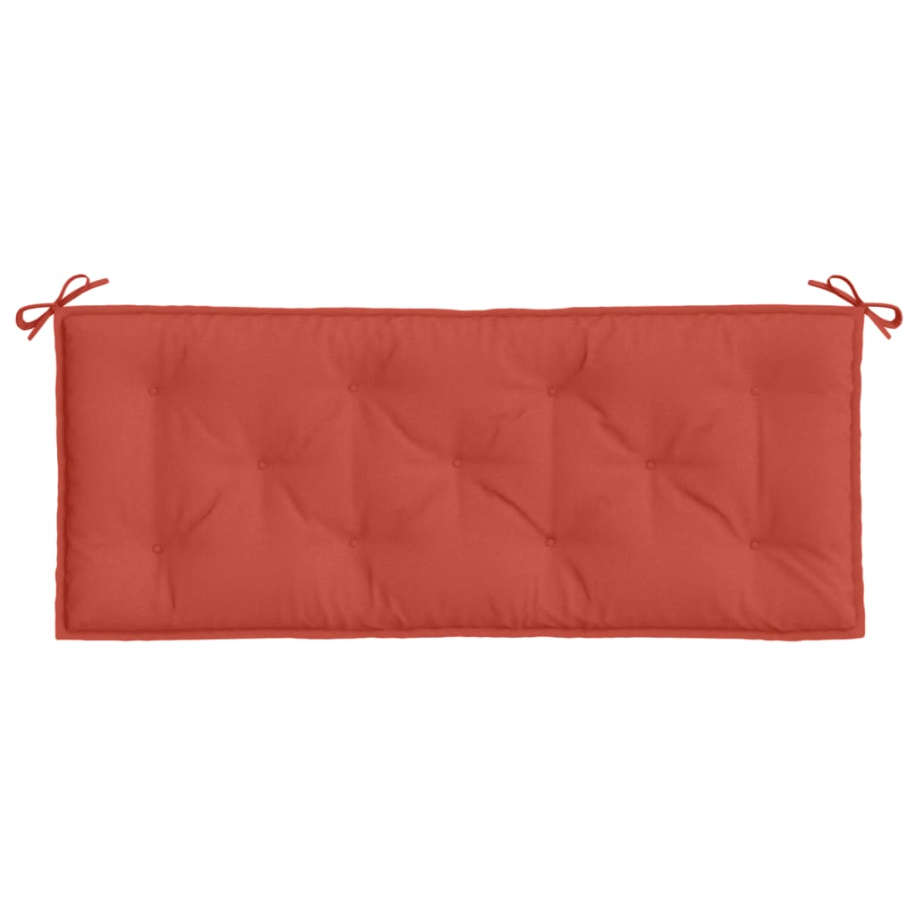 Almofadão banco de jardim 120x50x7 cm mesclado tecido vermelho