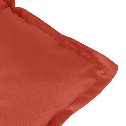 Almofadão banco de jardim 120x50x7 cm mesclado tecido vermelho