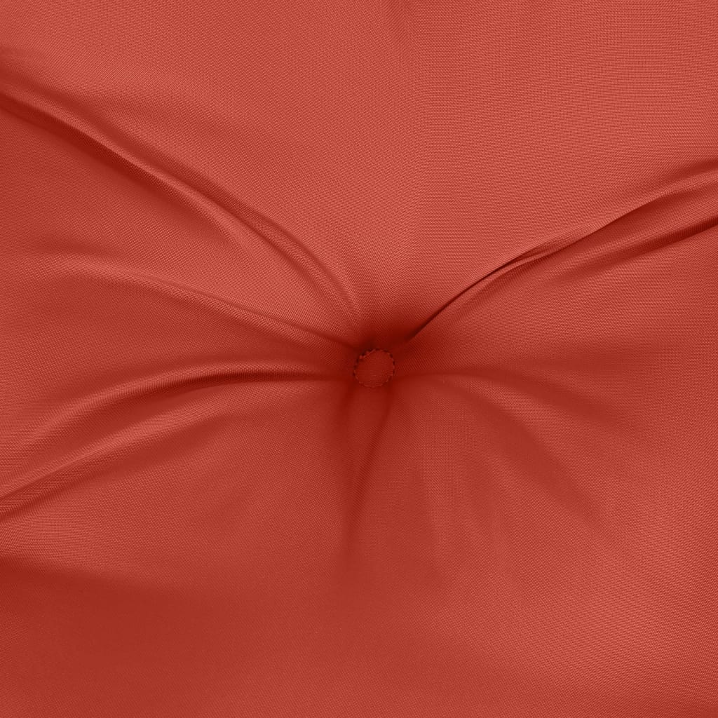 Almofadão banco de jardim 120x50x7 cm mesclado tecido vermelho