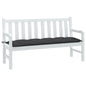 Almofadão banco de jardim 150x50x7cm mesclado tecido antracite