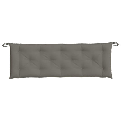 Almofadão banco jardim 120x50x7cm mesclado tecido cinza-escuro