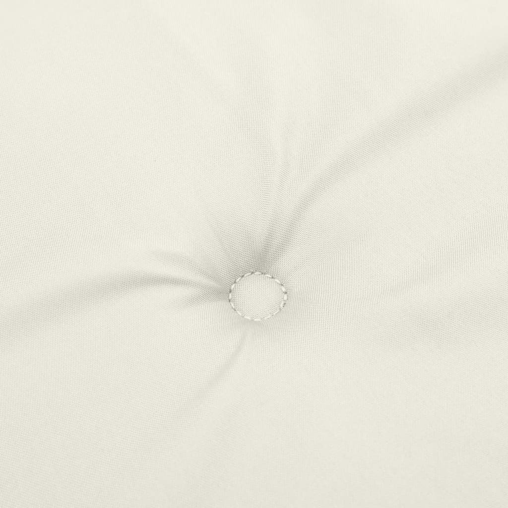 Almofadão p/ banco de jardim 150x50x7 cm mesclado tecido creme