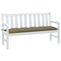 Almofadão banco jardim 150x50x7 cm mesclado tecido cinza-acas.