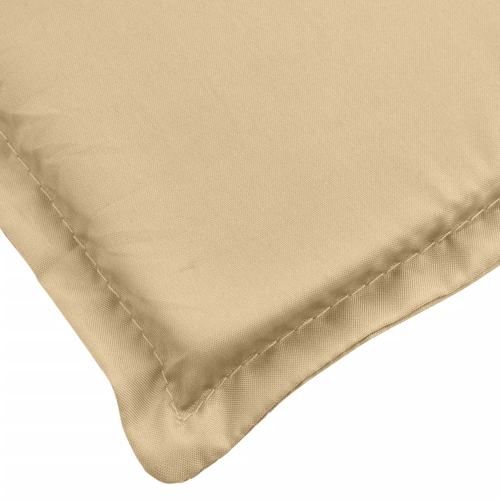Almofadão p/ banco de jardim 180x50x7 cm mesclado tecido bege