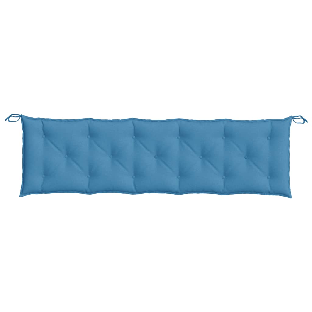 Almofadão p/ banco jardim 180x50x7 cm mesclado tecido azul