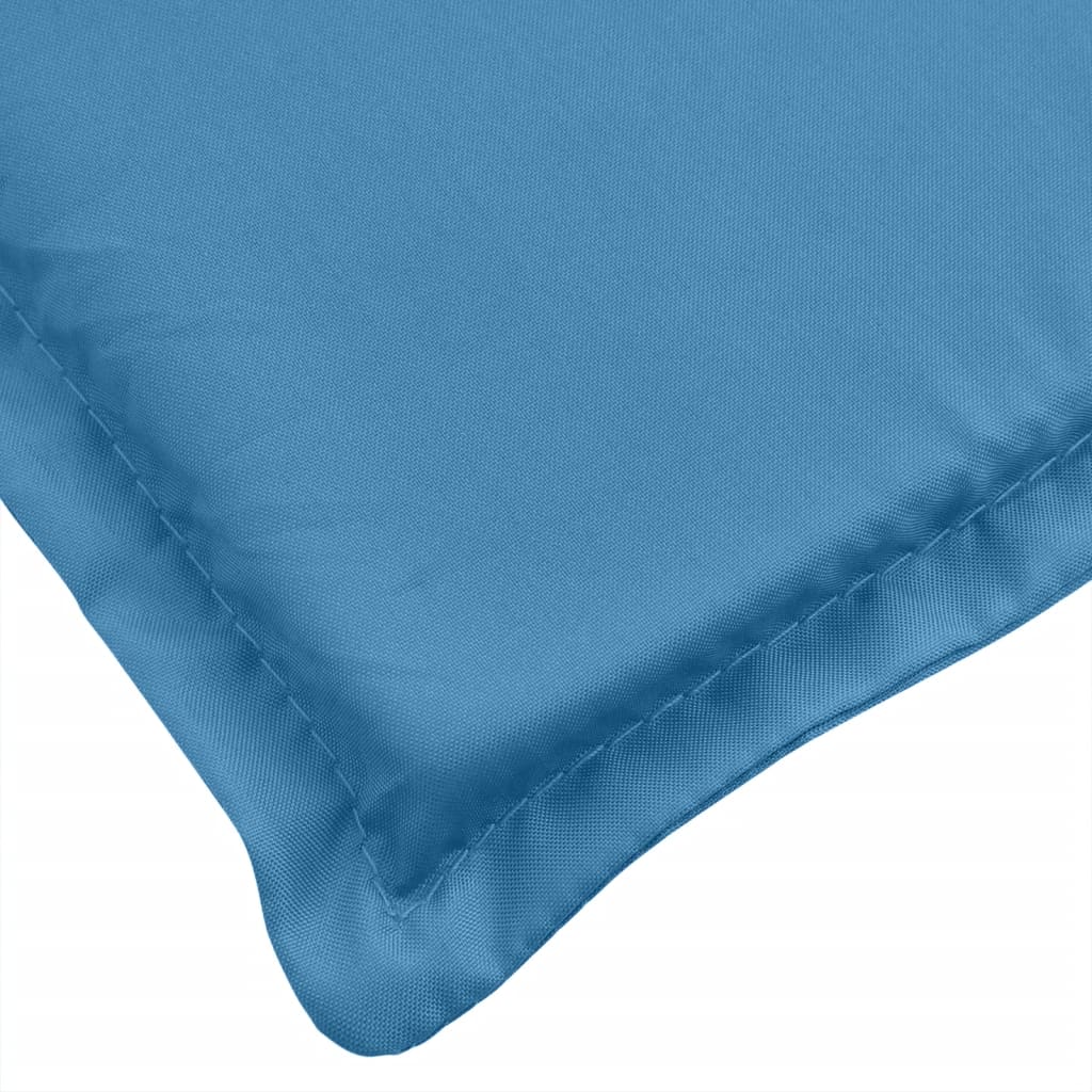Almofadão p/ banco jardim 180x50x7 cm mesclado tecido azul