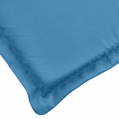 Almofadão p/ banco jardim 180x50x7 cm mesclado tecido azul