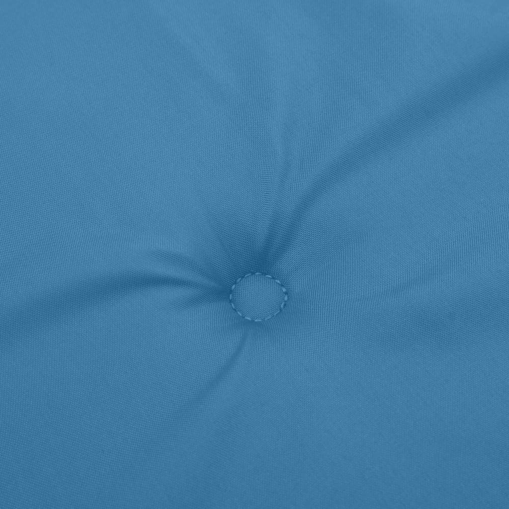 Almofadão p/ banco jardim 180x50x7 cm mesclado tecido azul