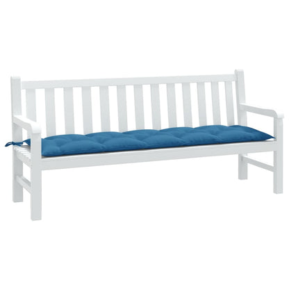 Almofadão p/ banco jardim 180x50x7 cm mesclado tecido azul