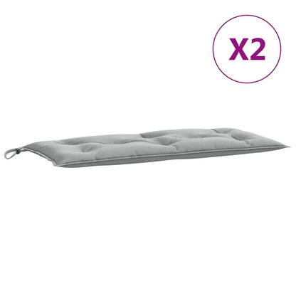Almofadões banco jardim 2pcs 100x50x7cm mesclado tecido