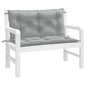 Almofadões banco jardim 2pcs 100x50x7cm mesclado tecido