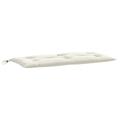 Almofadões banco jardim 2pcs 100x50x7cm mesclado tecido creme