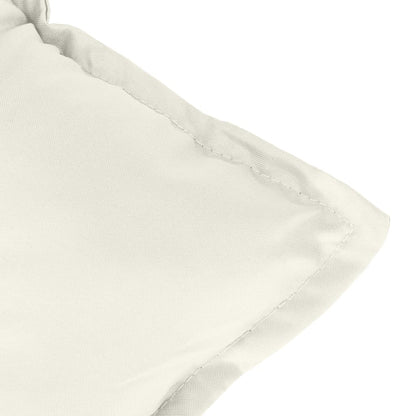 Almofadões banco jardim 2pcs 100x50x7cm mesclado tecido creme