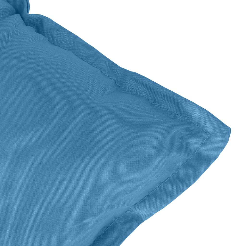 Almofadões banco jardim 2pcs 100x50x7cm mesclado tecido azul