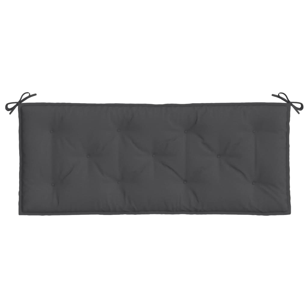Almofadões banco jardim 2pcs 120x50x7cm mesclado antracite