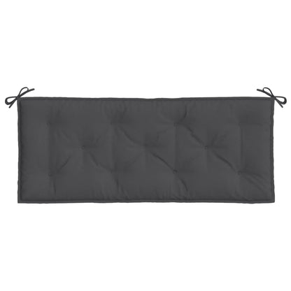 Almofadões banco jardim 2pcs 120x50x7cm mesclado antracite