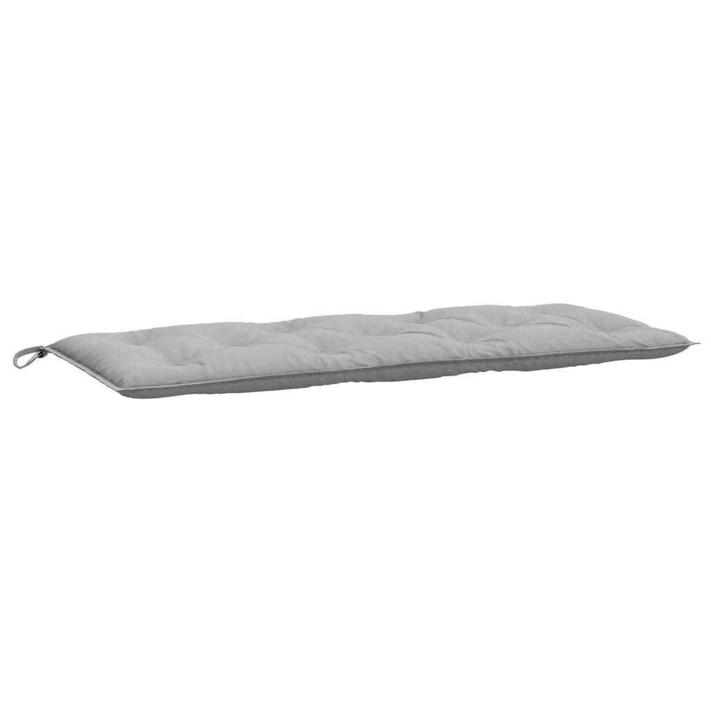 Almofadões banco jardim 2pcs 120x50x7cm mesclado cinza-claro