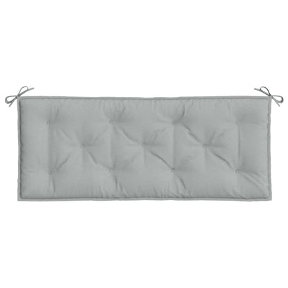 Almofadões banco jardim 2pcs 120x50x7cm mesclado cinza-claro
