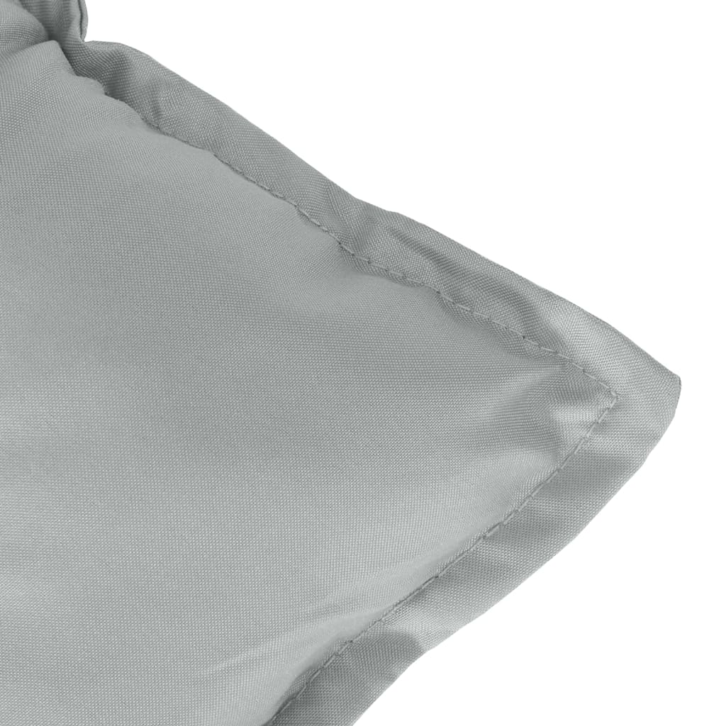 Almofadões banco jardim 2pcs 120x50x7cm mesclado cinza-claro
