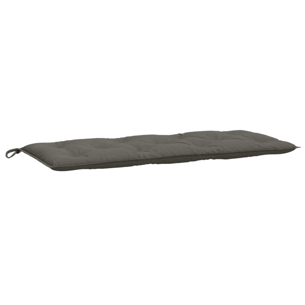 Almofadões banco jardim 2pcs 120x50x7cm mesclado cinza-escuro