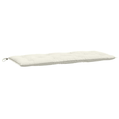 Almofadões banco jardim 2pcs 120x50x7cm mesclado creme