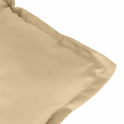 Almofadões banco jardim 2pcs 120x50x7 cm mesclado tecido bege