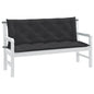 Almofadões banco jardim 2pcs 150x50x7cm mesclado tecido