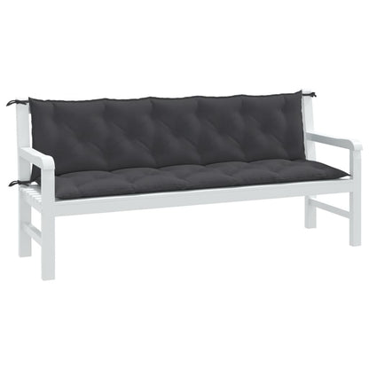 Almofadões p/ banco jardim 2pcs 180x50x7cm mesclado tecido
