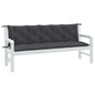 Almofadões p/ banco jardim 2pcs 180x50x7cm mesclado tecido