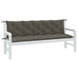 Almofadões banco jardim 2pcs 180x50x7cm mesclado tecido
