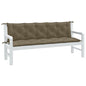 Almofadões banco jardim 2pcs 180x50x7 cm mesclado tecido