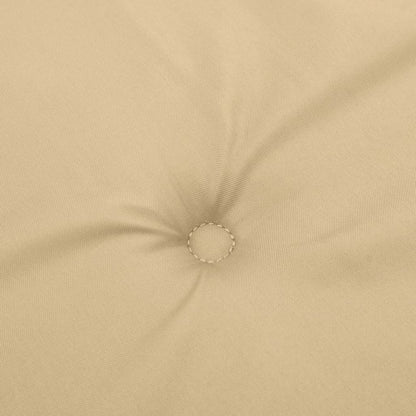 Almofadões banco jardim 2pcs 200x50x7cm mesclado tecido bege