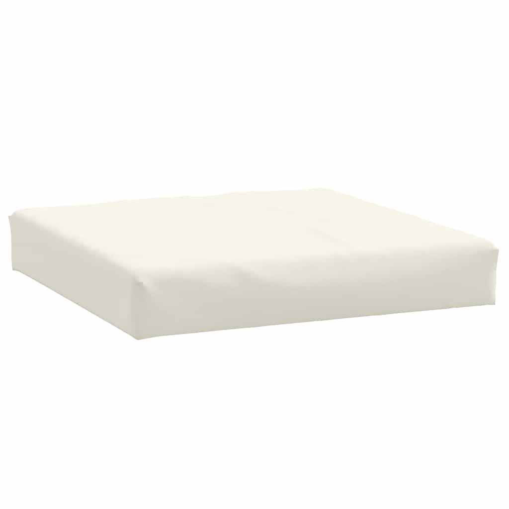 Almofadões de paletes 3 pcs mesclado tecido creme