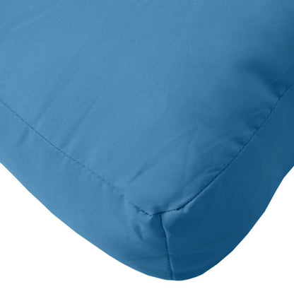 Almofadões de paletes 3 pcs mesclado tecido azul
