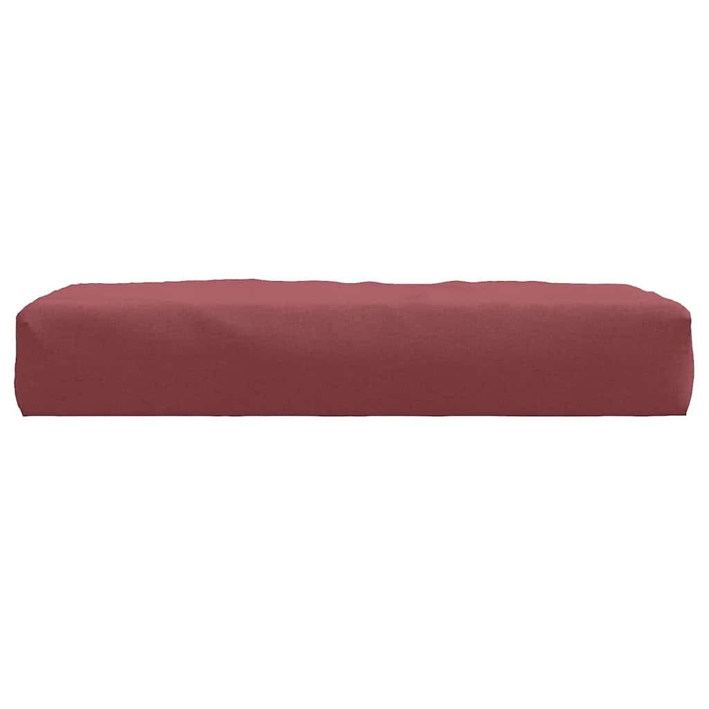 Almofadão p/ paletes 60x60x9,5 cm mesclado tecido vermelho tinto