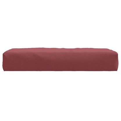 Almofadão p/ paletes 60x60x9,5 cm mesclado tecido vermelho tinto