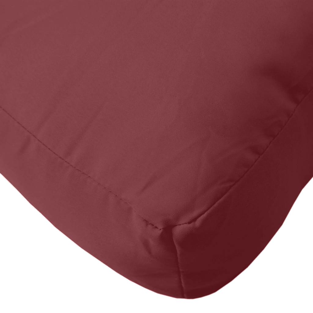 Almofadão p/ paletes 60x60x9,5 cm mesclado tecido vermelho tinto