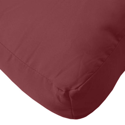Almofadão p/ paletes 60x60x9,5 cm mesclado tecido vermelho tinto